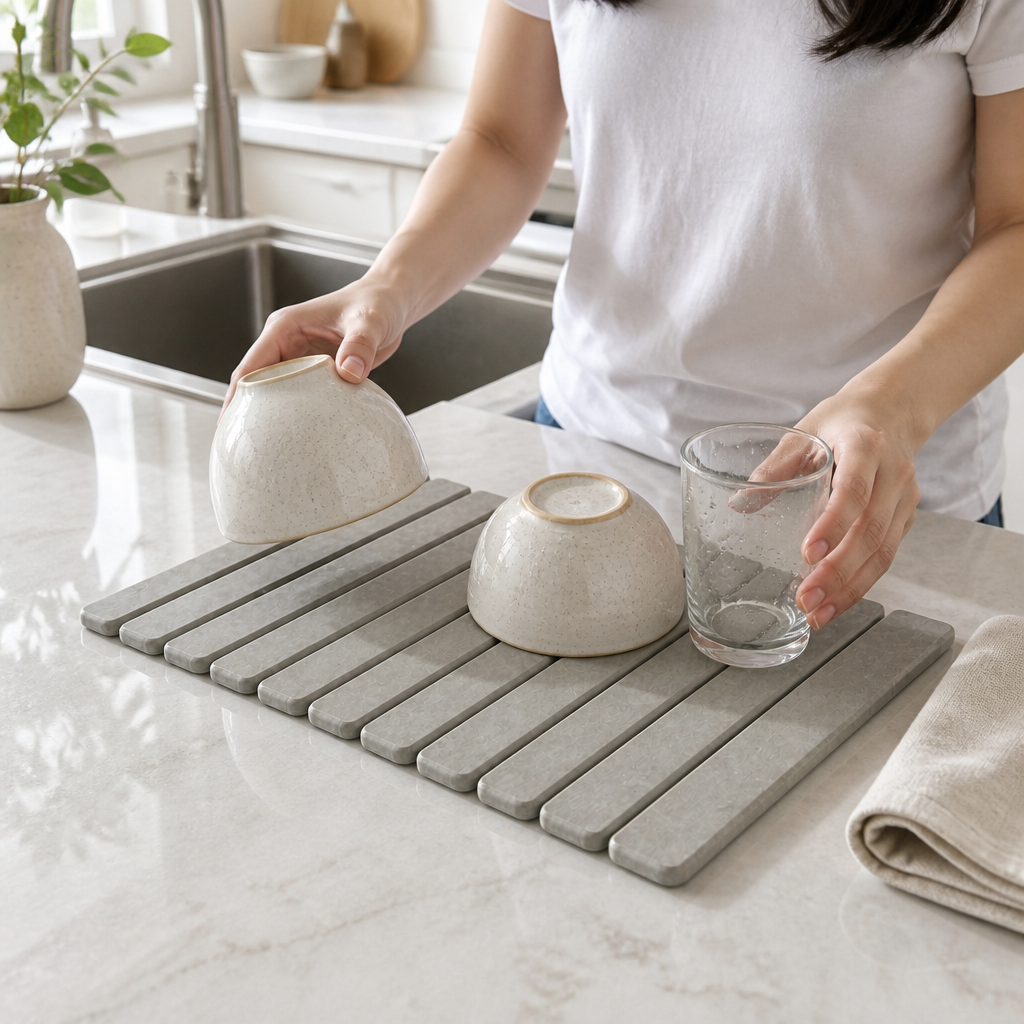 FoldStone Kitchen Drying Mat — ugc_native