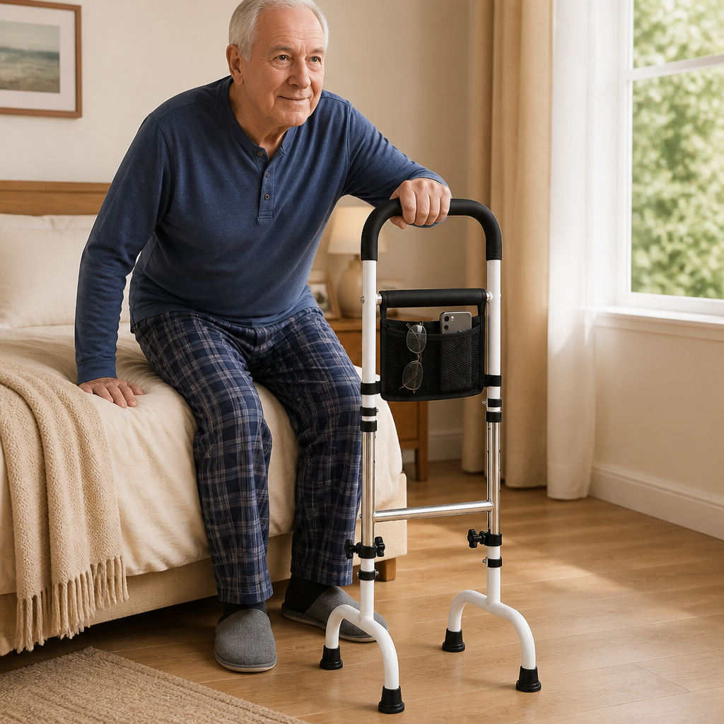 SteadyRise Bedside Stand-Up Aid — lifestyle