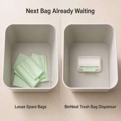 BinNest Trash Bag Dispenser — comparison