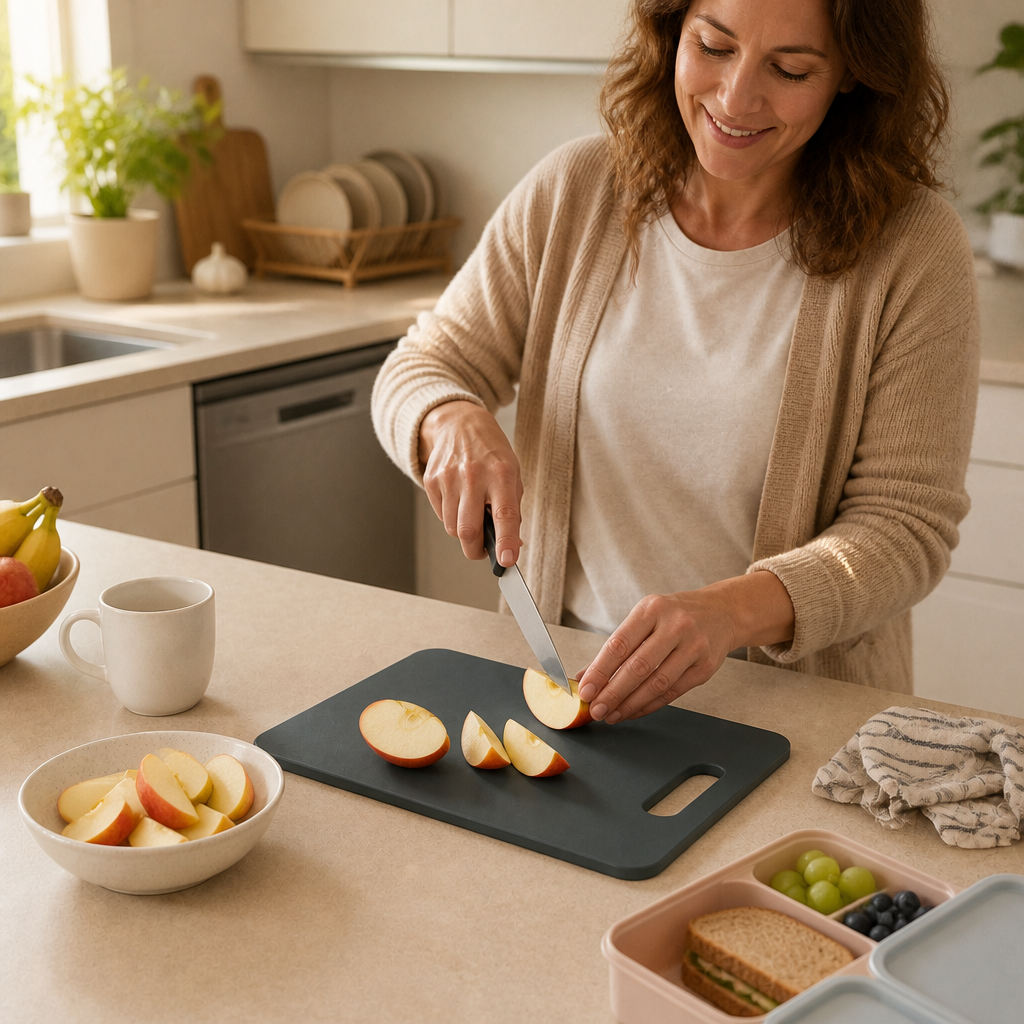 Pressa Wood Fiber Cutting Board — lifestyle