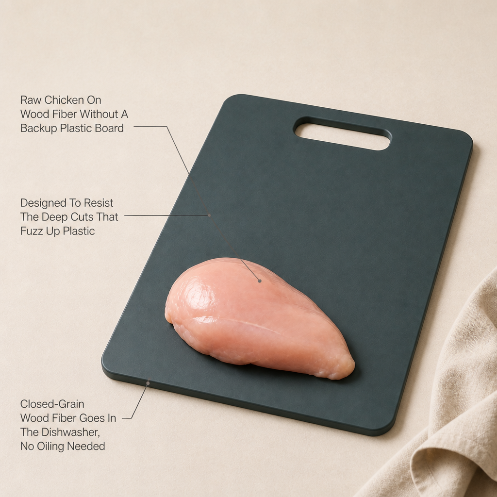 Pressa Wood Fiber Cutting Board — feature_callout
