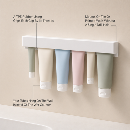 Tubelo Wall Tube Organizer — feature_callout