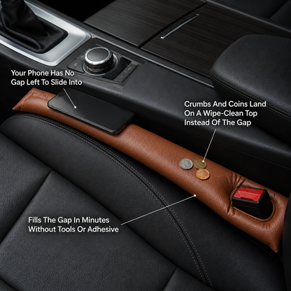 SnugSeat Car Seat Gap Filler — feature_callout