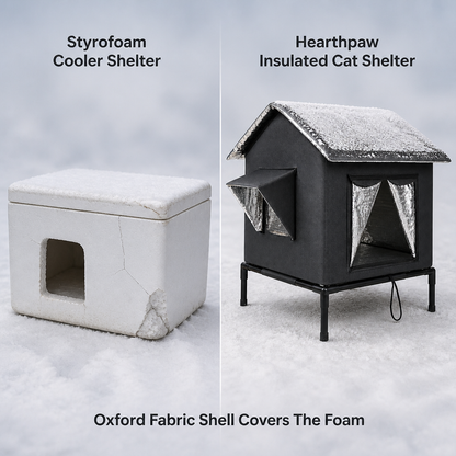 Hearthpaw Insulated Cat Shelter — comparison