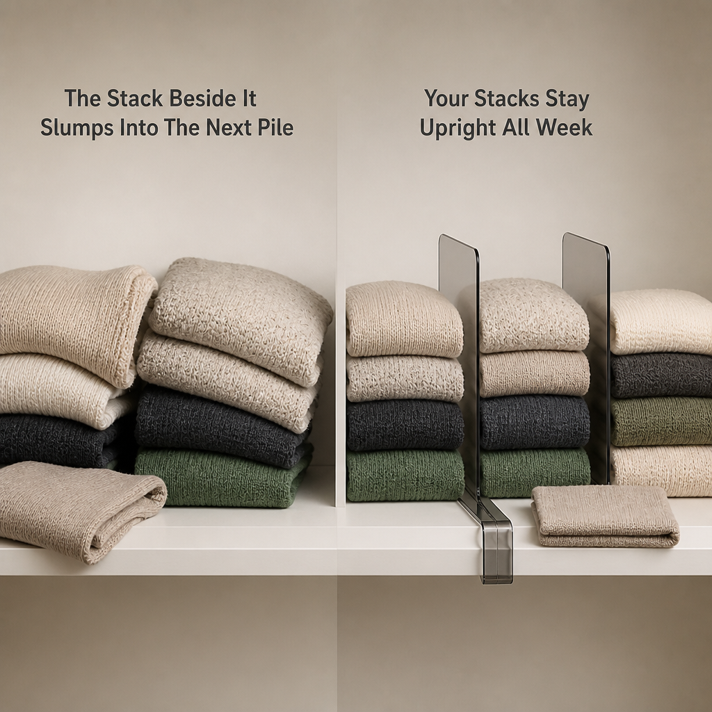 Stackwell Clear Shelf Dividers — problem_solution