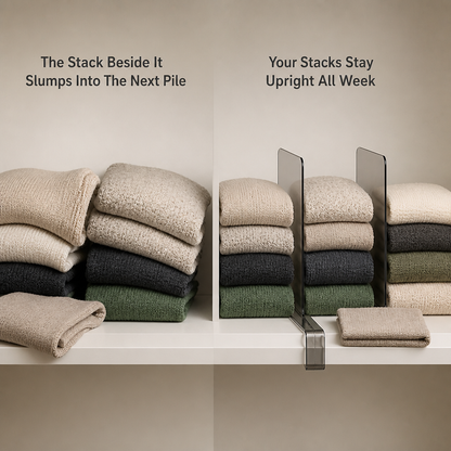 Stackwell Clear Shelf Dividers — problem_solution