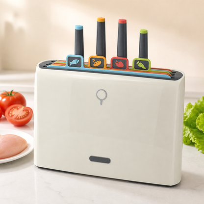 PrepRight Cutting Board and Knife Station — hero