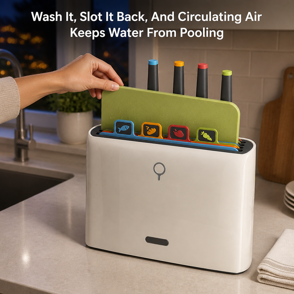 PrepRight Cutting Board and Knife Station — benefit_visualization