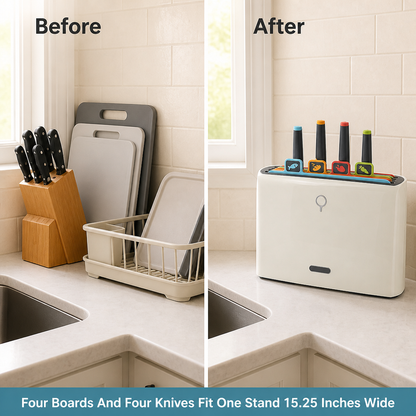 PrepRight Cutting Board and Knife Station — before_after
