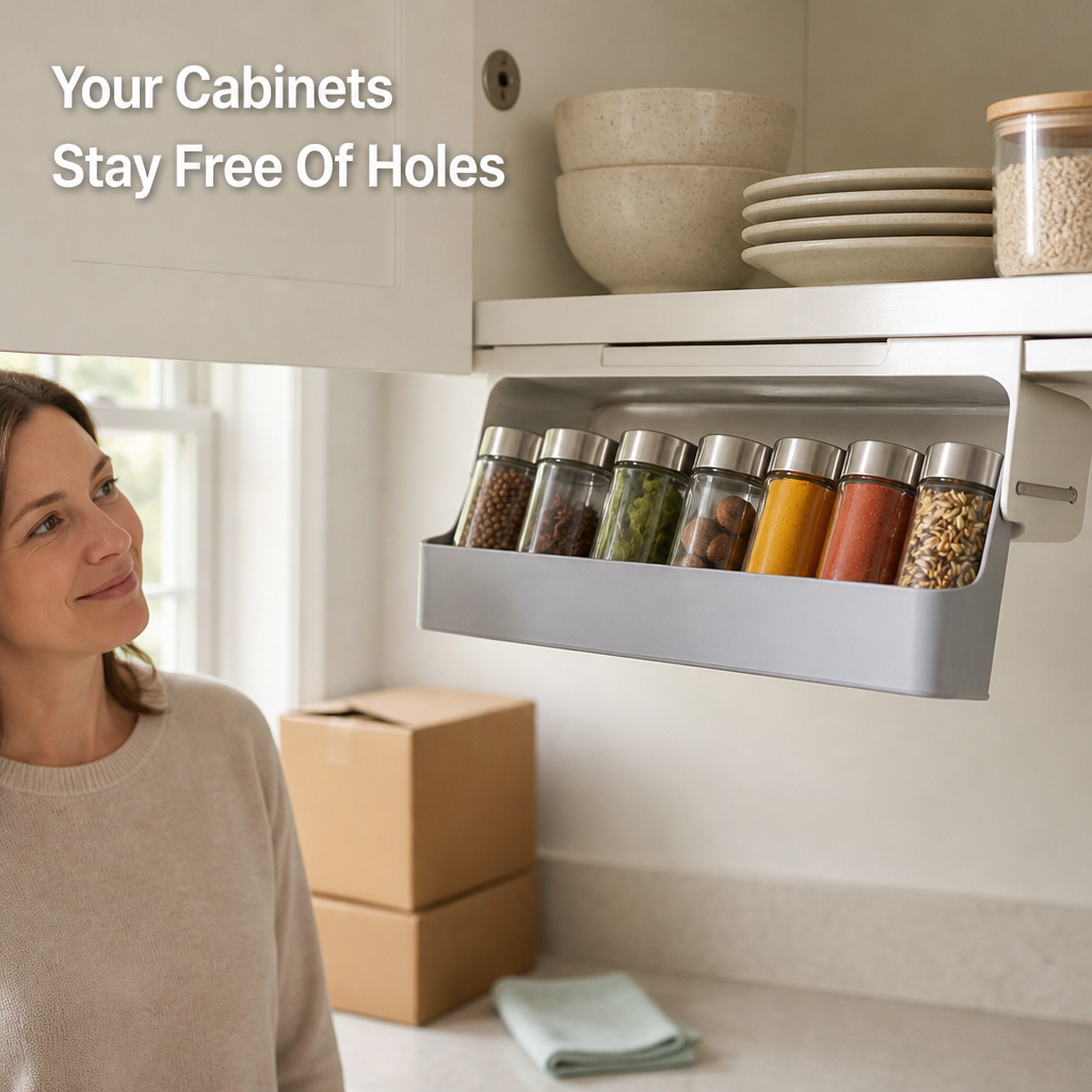 NestSlide Under-Shelf Spice Drawer — benefit_visualization