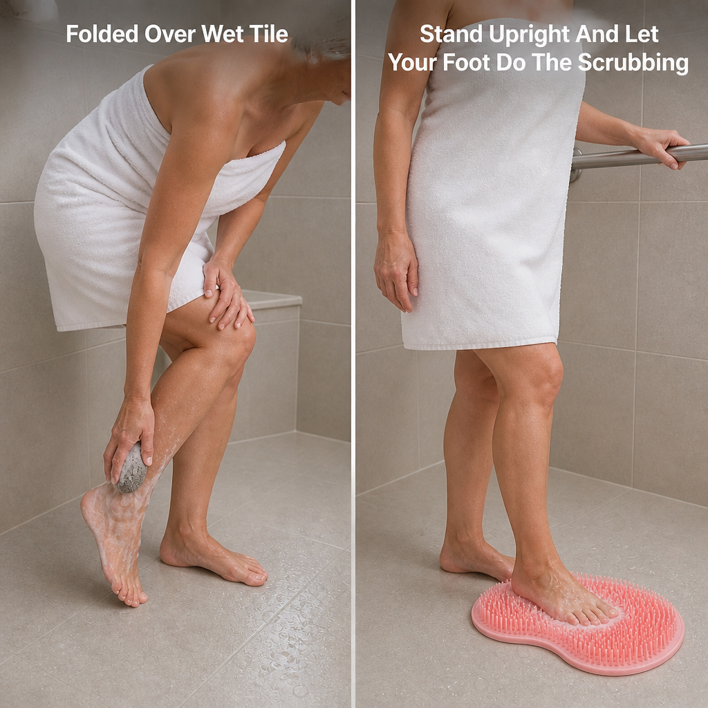 Stickwell Silicone Foot Scrubber — problem_solution