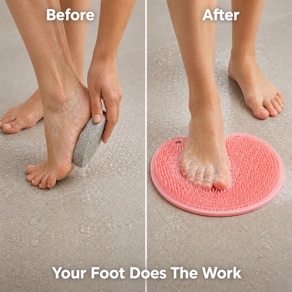 Stickwell Silicone Foot Scrubber — before_after