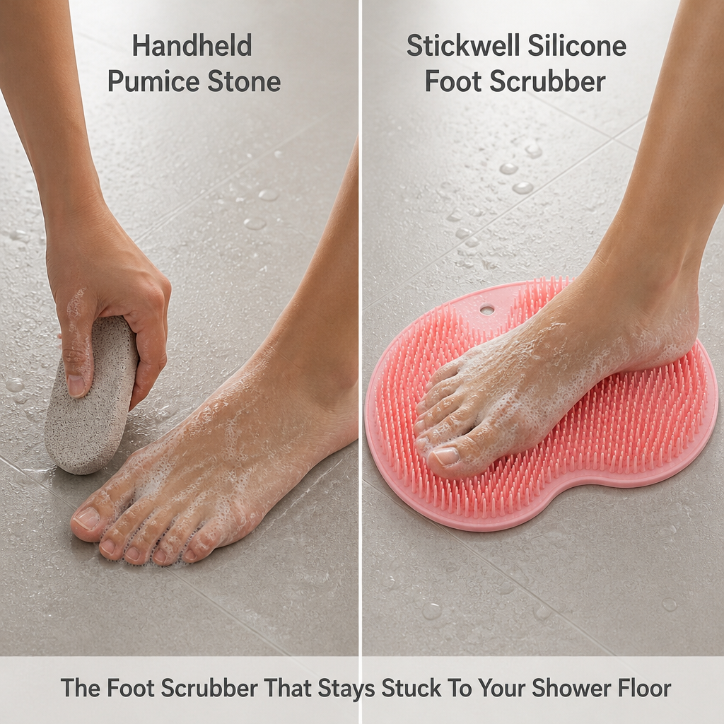 Stickwell Silicone Foot Scrubber — comparison