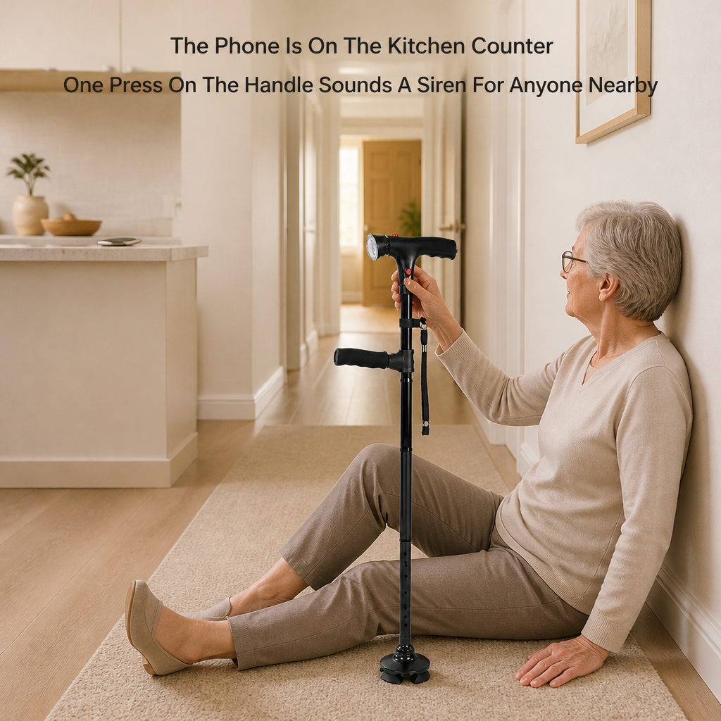 SteadyBeam Folding Cane — problem_solution