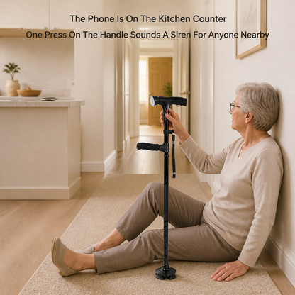 SteadyBeam Folding Cane — problem_solution