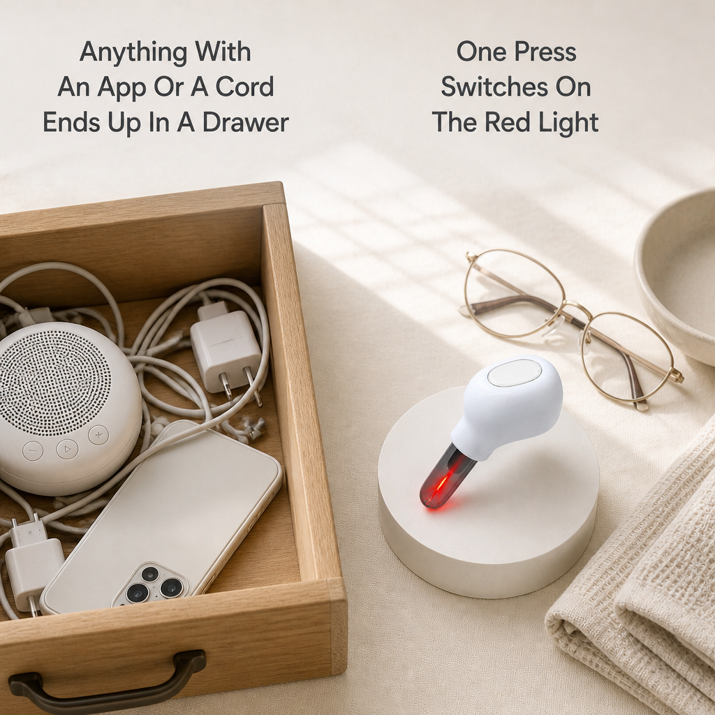 Earlune Red Light Ear Device — problem_solution