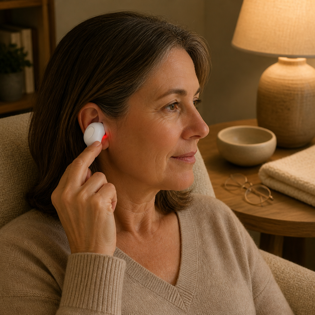 Earlune Red Light Ear Device — lifestyle