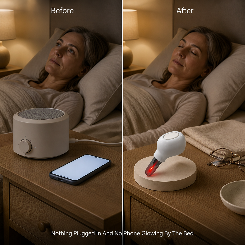 Earlune Red Light Ear Device — before_after