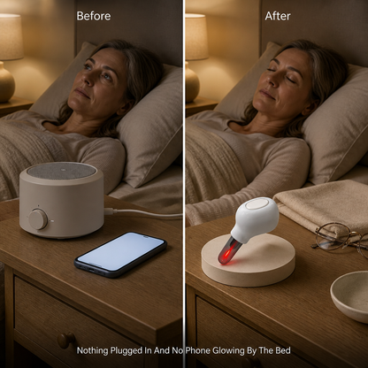 Earlune Red Light Ear Device — before_after