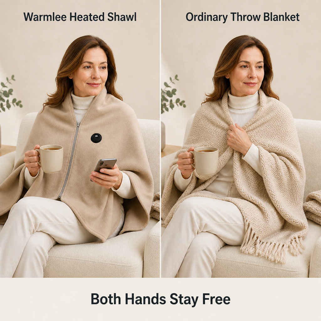 Warmlee Heated Shawl — comparison