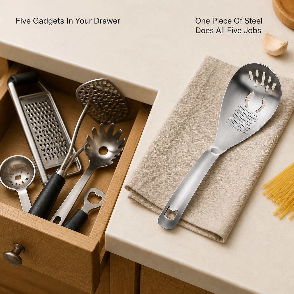Kinzo 5-in-1 Cooking Spoon — problem_solution