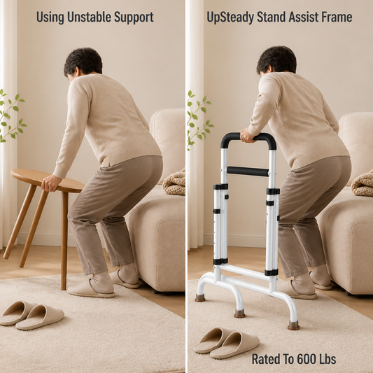 UpSteady Stand Assist Frame — comparison
