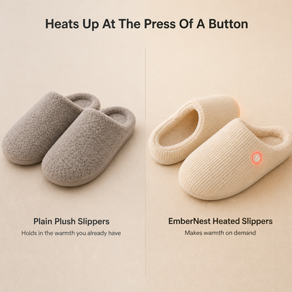 EmberNest Heated Slippers — comparison