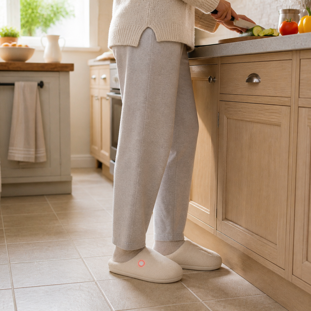 EmberNest Heated Slippers — lifestyle