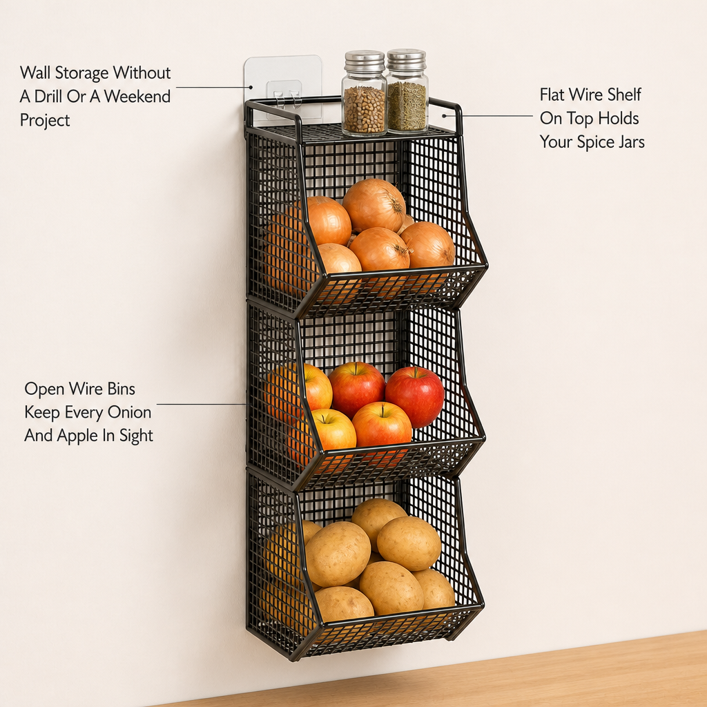 Nestwall Wire Wall Basket — feature_callout