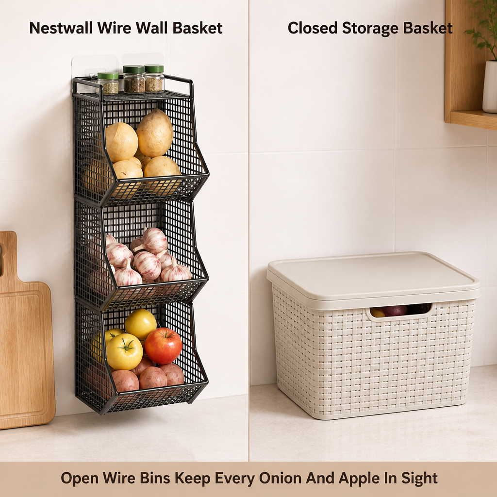 Nestwall Wire Wall Basket — comparison