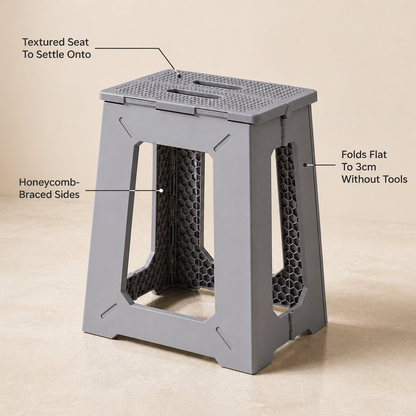 HexHold Folding Shower Stool — feature_callout