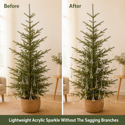 TwinkleTip Acrylic Teardrop Ornaments — before_after